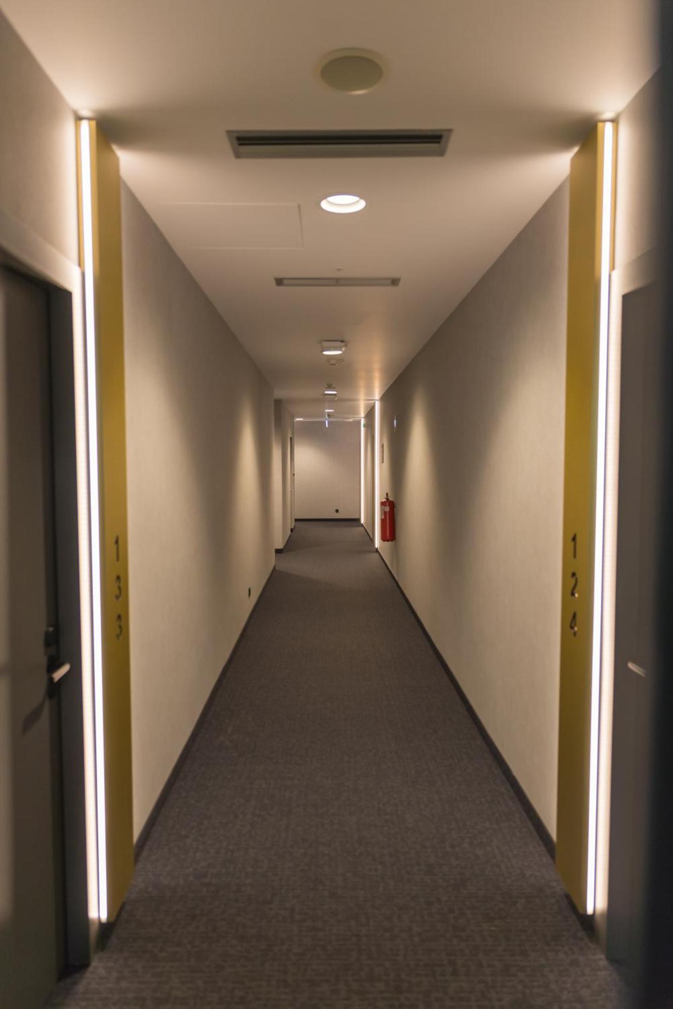 Mk Hotel Tirana Rinas Екстериор снимка A corridor in the new building